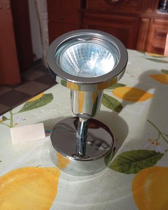 Faretto da parete cromato