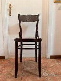 4 Sedie il legno vintage