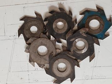 6 Frese per legno per scanalature.