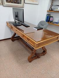 Tavolo/scrittoio stile legno inglese noce 