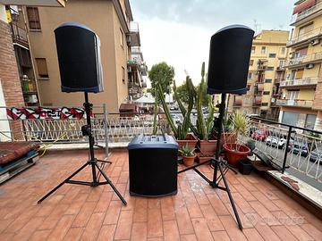 Sound System Turbo Sound + Finali/case + Stativi
