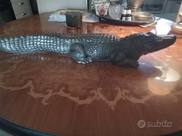 Coccodrillo in argento messicano