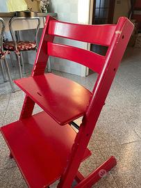 Sedia seggiolone stokke con baby set