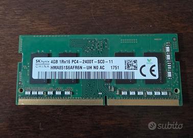 Ram 4 GB  DDR4 SO-DIMM  