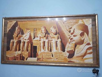 Papiro egiziano compresa cornice 200 x 100 cm