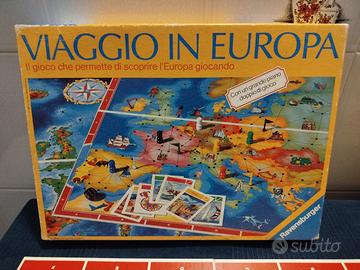Viaggio in Europa Ravensburger anni 80 COMPLETO 
