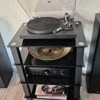 Impianto completo con giradischi, amplificatore e