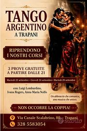 Corso di tango argentino.
