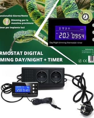 Thermostat Digital Dimming Day/Night + Timer