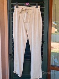 pantalone donna lino taglia S