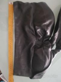top ecopelle nero taglia S coppe imbottite nuovo