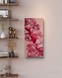 Quadro Astratto 30x60 cm fatto a mano con resina
