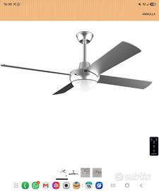 Ventilatore a soffitto con telecomando 