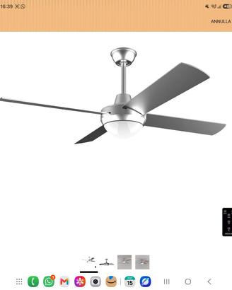 Ventilatore a soffitto con telecomando 