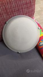 Plafoniera in vetro satinato