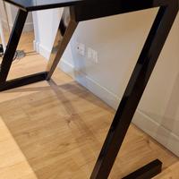 Romeo Rega consolle mod. Zeta 1970 vetro fumè orig