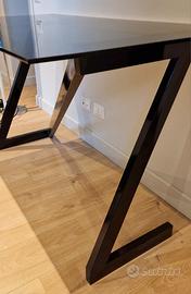 Romeo Rega consolle mod. Zeta 1970 vetro fumè orig