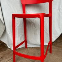 Sgabello Calligaris Skin Rosso