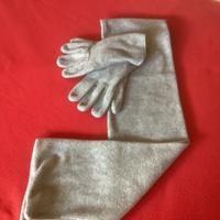 Sciarpa + guanti in pile uomo