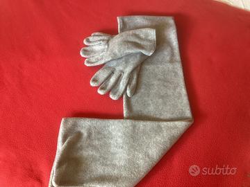 Sciarpa + guanti in pile uomo