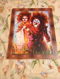 quadri raffiguranti dei pagliacci 