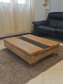 TAVOLINO INDUSTRIAL IN LEGNO