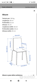 4 sedie Ikea bianche,mod Martin. Pagate 35 eur/cad - Arredamento e  Casalinghi In vendita a Torino