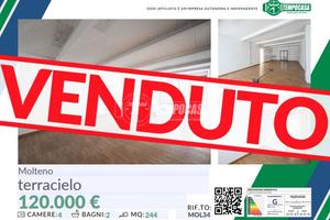 Splendido Terracielo nel Cuore di Molteno Centro!