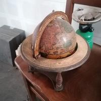 Mappamondo da bar legno antico vintage