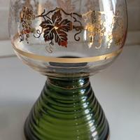 Bicchiere musicale vintage Reuge con carillon funz