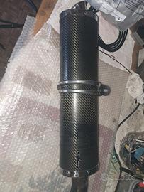 scarico carbonio omologato triumph speed daytona