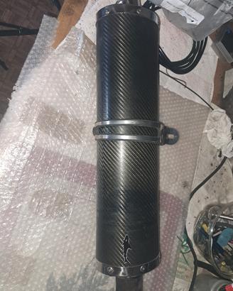 scarico carbonio omologato triumph speed daytona