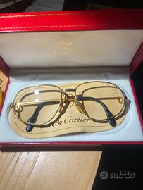 Occhiali da vista Cartier  placcati oro 22k