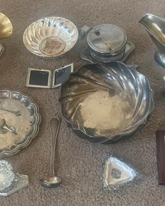 Oggettistica lotto  silver argento placcato
