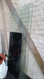 2 lastre di vetro temperato per doccia 