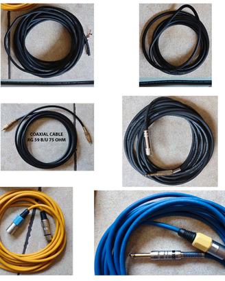 Cavi AUDIO e MICROFONI vari