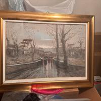 Quadro d’olio su tela anni ‘30 di Elio Silvestri