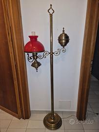 Lampada piantana ottone