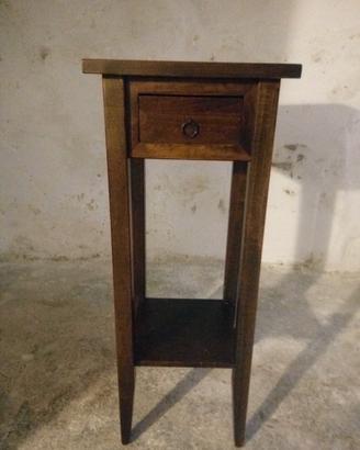 Tavolino porta telefono noce