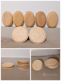 7 basi legno naturale grezzo fai da te arte