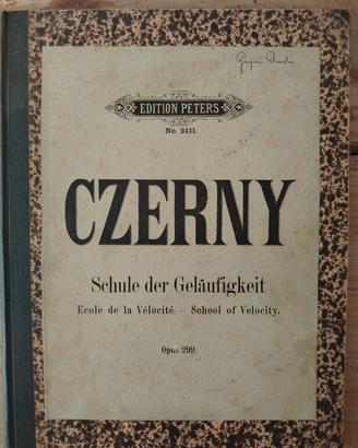 Spartito Antico CZERNY Op. 299 "Scuola della veloc