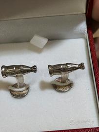Vintage-mid-century-Coca-Cola Bottle Cufflinks