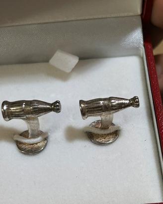 Vintage-mid-century-Coca-Cola Bottle Cufflinks