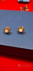 orecchini vintage  in argento dorato