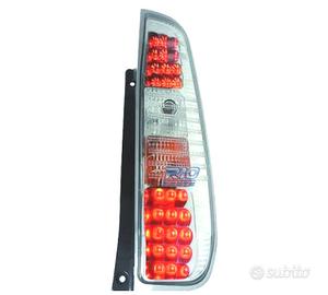 FANALI FORD FIESTA 02-08 LED FONDO CROMATO