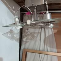 lampadario 4 attacchi regolabili