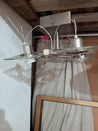 lampadario 4 attacchi regolabili