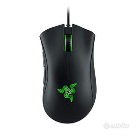 Mouse Razer RGB con tasti laterali, nero e verde