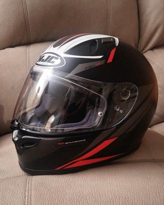 kit abbigliamento moto casco HJC  giacca L guanti