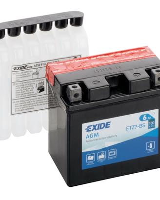 Batteria a 12V exide ETZ7-BS 6 AH 100(EN) agm